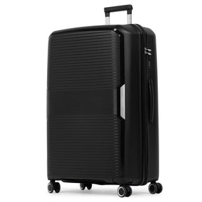 Mala de Viagem Grande 32 Kg Polipropileno 4 Rodas Malta Preta