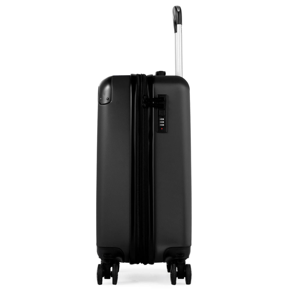 Mala de Bordo 10 Kg ABS 4 Rodas Turquia II Preta