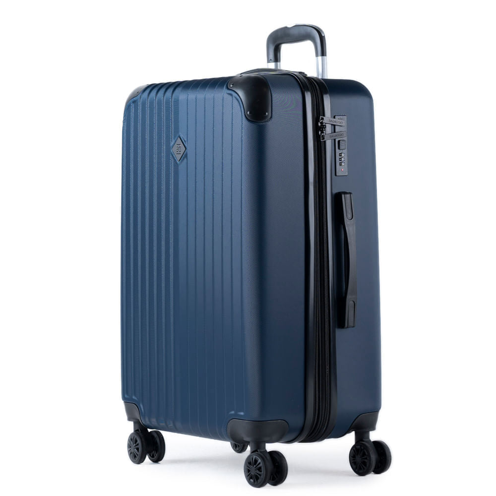 Mala Média 23 Kg ABS 4 Rodas Turquia II Azul Marinho