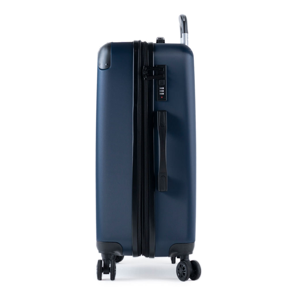 Mala Média 23 Kg ABS 4 Rodas Turquia II Azul Marinho