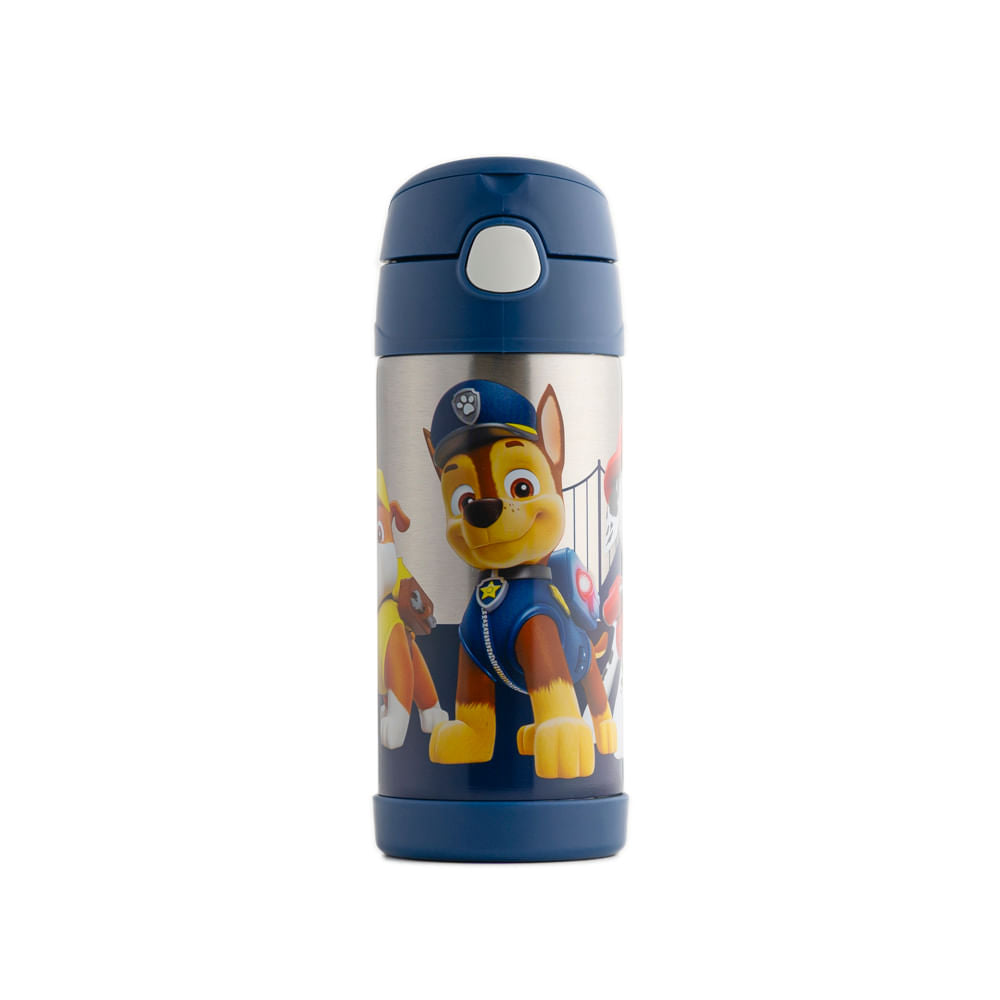 Garrafinha Térmica Infantil Chase e Equipe 320 ml Azul Escuro