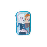 Estojo Escolar Feminino Frozen Bloom Azul Claro