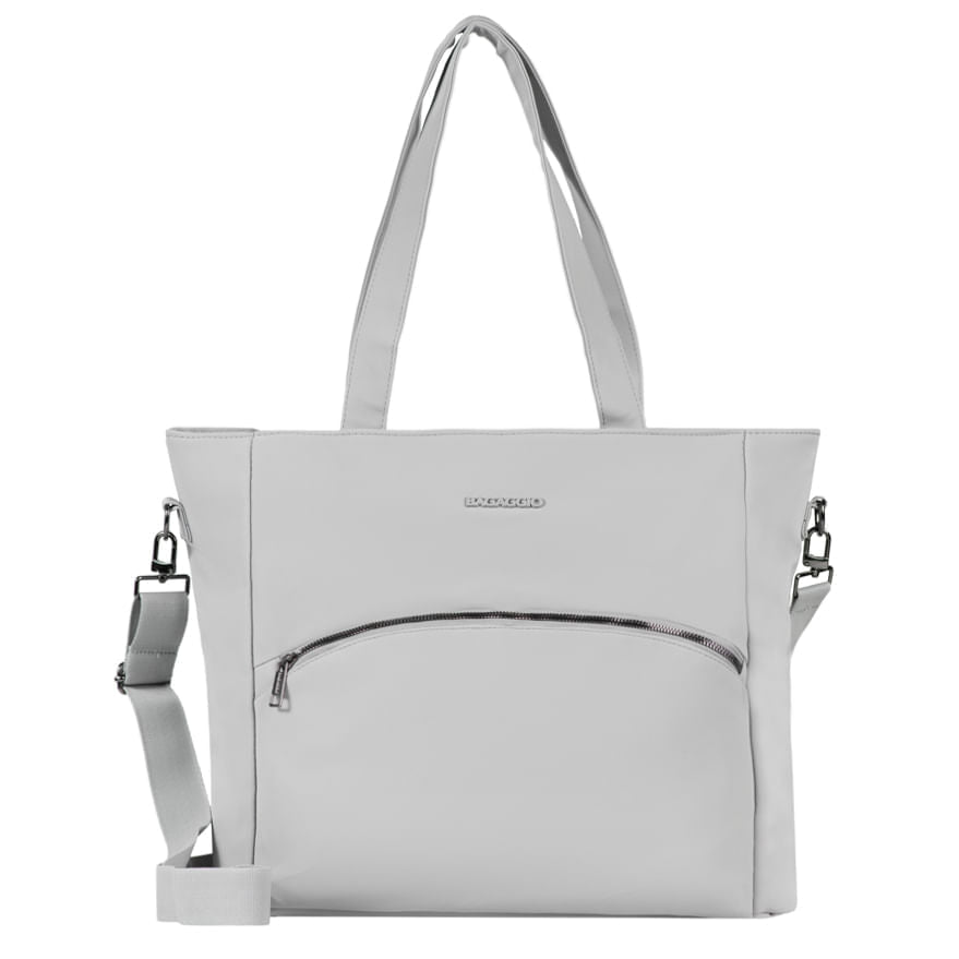 Bolsa Executiva Grande Feminina Donna Cinza