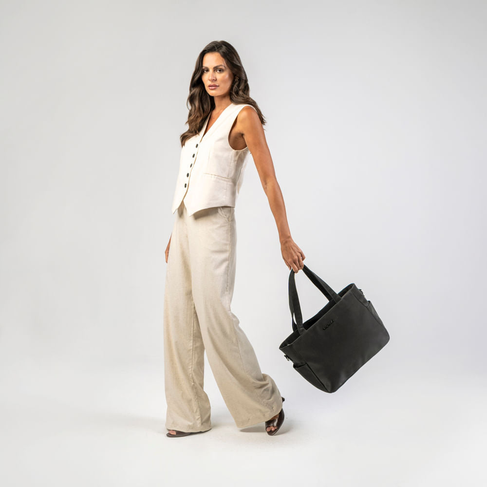 Bolsa Feminina Média Executiva Donna Preta