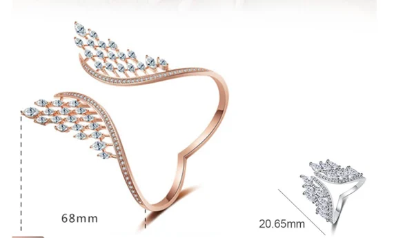 Bracelete / Anel Asas de Anjo - TrendWing+