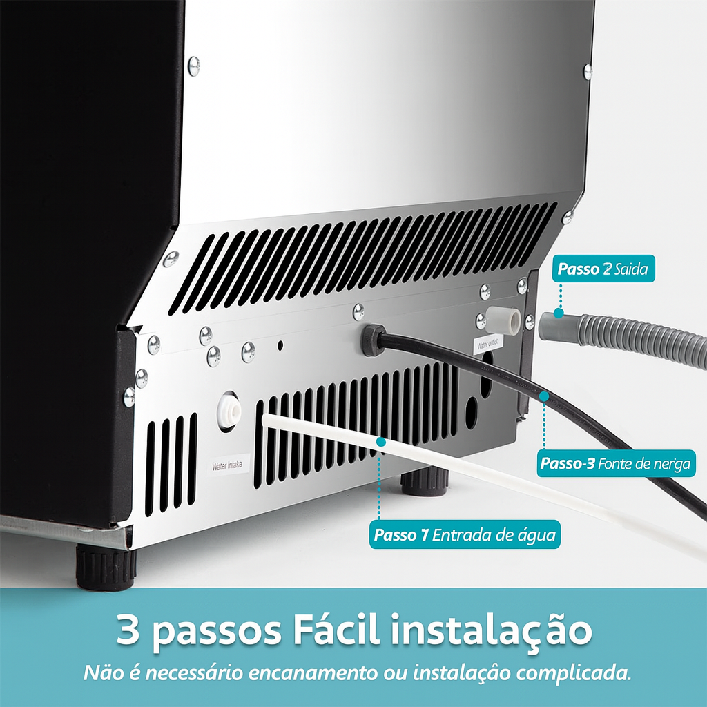 EUHOMY Excelente Recipiente de Armazenamento Embutido Melhor Máquina de Gelo Comercial