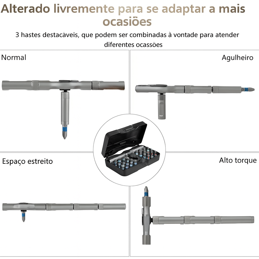 Chave Catraca T-Bar Max Pro 24 em 1