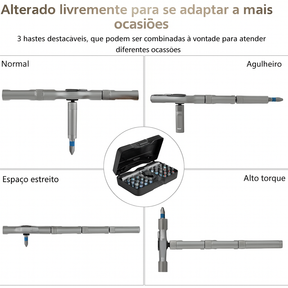 Chave Catraca T-Bar Max Pro 24 em 1