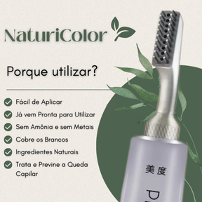 NaturiColor  (Compre 1 e Leve 2)- Tinta de Cabelo Sem Amônia + Pente de Brinde