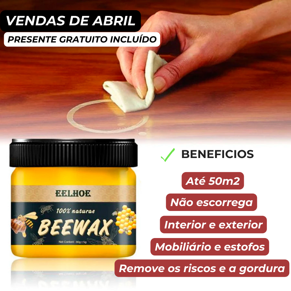 Cera de Abelha Restaurador de Móveis - BeeWax™ - Trend+