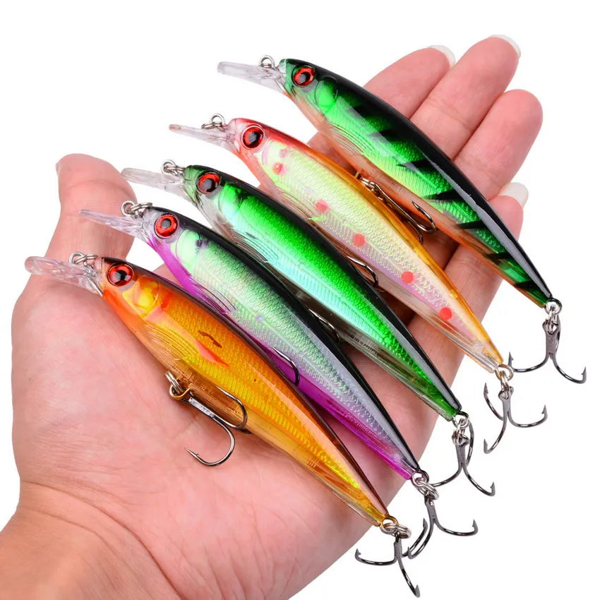 Conjunto de Iscas Artificiais Minnow Orace