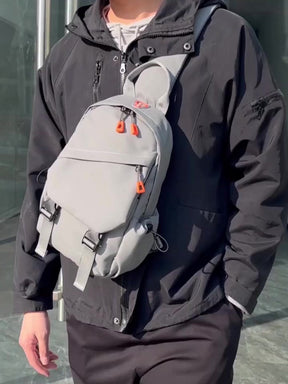 Mochila Transversal Grande Street Wear Bolsa Tiracolo de Ombro