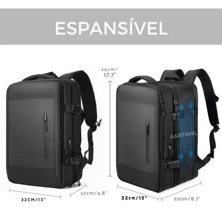 Mochila Executiva Viagem Grande Notebook Masculina Feminina