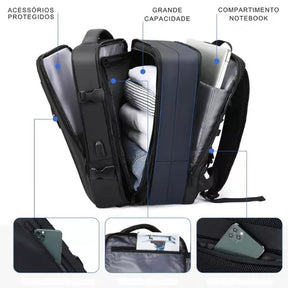 Mochila Executiva Viagem Grande Notebook Masculina Feminina