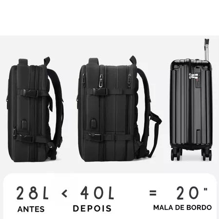 Mochila Executiva Viagem Grande Notebook Masculina Feminina