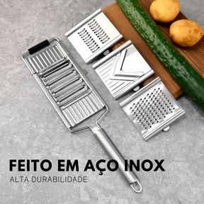 TrendRala PRO™ - Ralador Em Aço Inox + 3 Lâminas