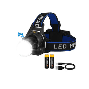 Lanterna de Cabeça Nativo Sense - Sensor de Movimento e Carregamento USB e Bateria recarregável