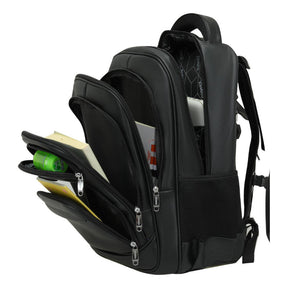 Mochila Chl Couro Com Cadeado 45l  Impermeável 7 Bolsos Com Bolso Secreto De Costa e Trava Cintura