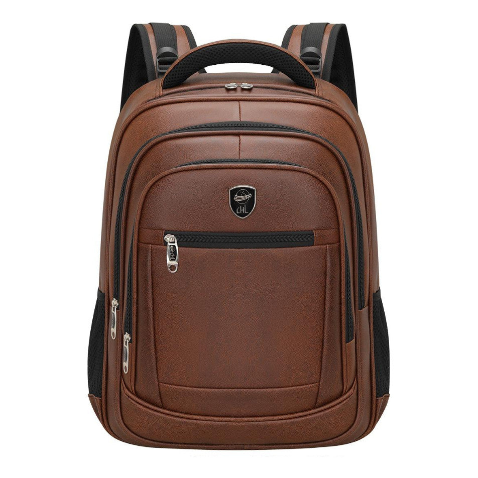 Mochila Chl Couro Com Cadeado 45l  Impermeável 7 Bolsos Com Bolso Secreto De Costa e Trava Cintura