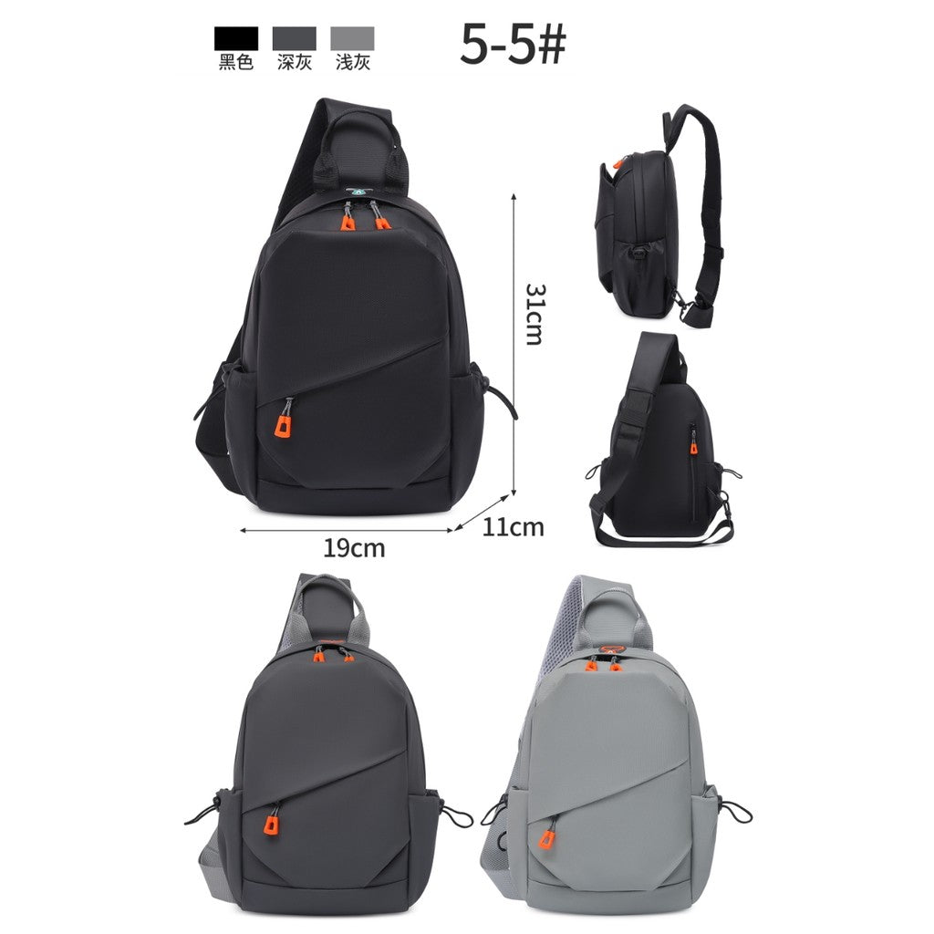 Mochila Transversal Grande Street Wear Bolsa Tiracolo de Ombro